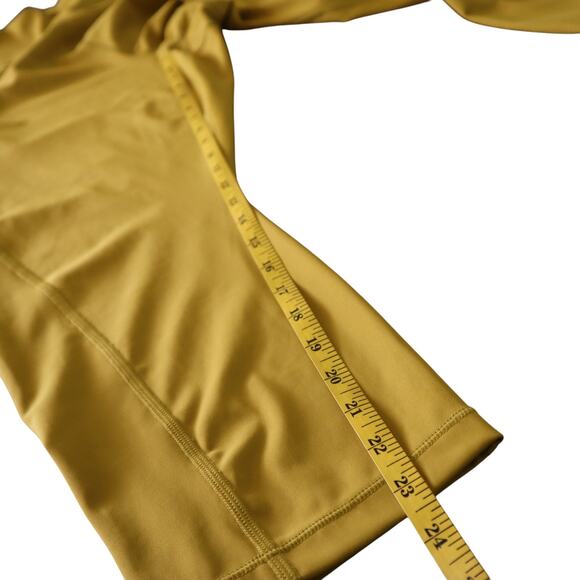 Athleta Womens Ultimate Stash Pocket 7/8 Tight Plus Size 3X Mustard Yellow Gym - Picture 10 of 11